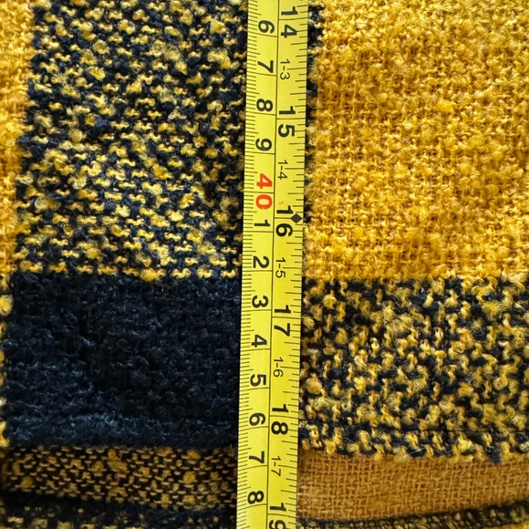 NWT Black & Yellow Plaid Mini Skirt - Picture 6 of 6